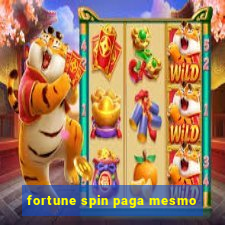 fortune spin paga mesmo